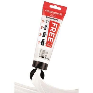 Fine art shop - +FREE: Amsterdam Acrylic Titanium White 250 ml. | totenart.com