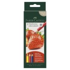 Polychromos 3 Colour Creative Set Faber-Castell Strawberry: set box, with a drawing of a strawberry