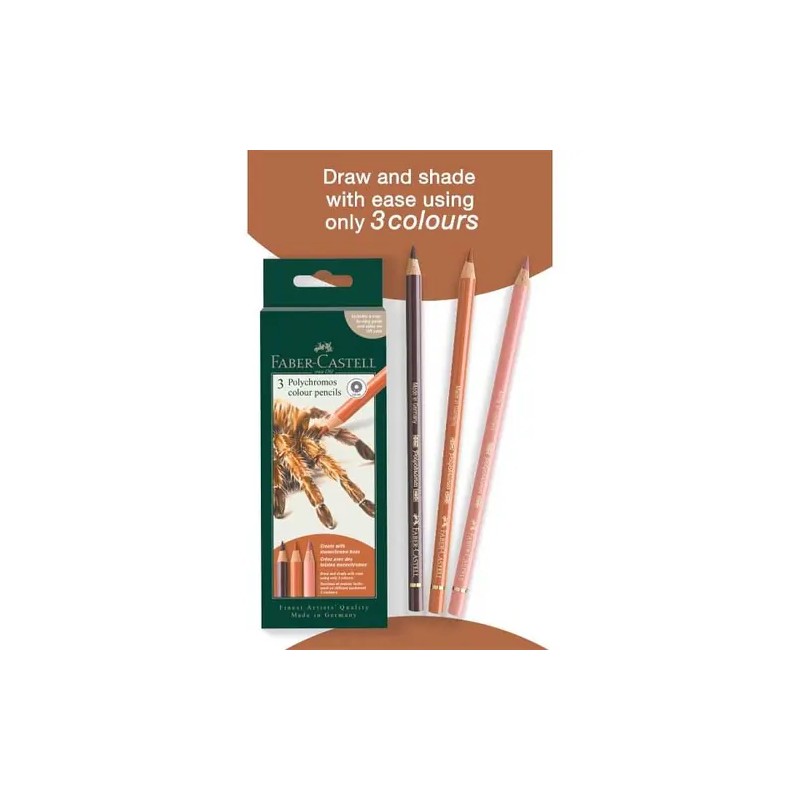 Polychromos 3 Colour Creative Set Faber-Castell Spider: set box and pencils