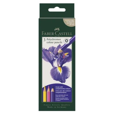 Polychromos 3 Colour Creative Set Iris Flower | Totenart