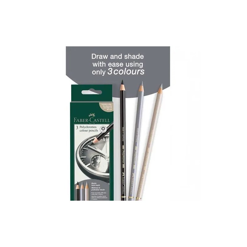 Polychromos 3 Colour Creative Set Faber-Castell Clock: set box and pencils