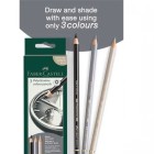 Polychromos 3 Colour Creative Set Faber-Castell Clock: set box and pencils