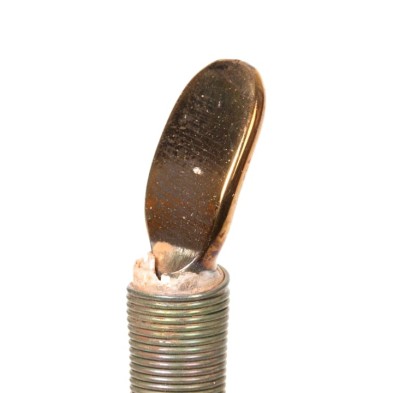 Reig pyrography tip no. 3 curved blade, close-up of the curved blade | Totenart