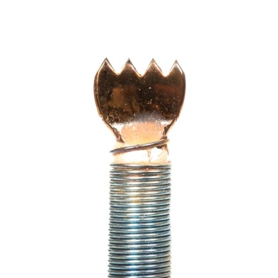 Reig pyrography tip no. 7 serrated blade, close-up of the serrated tip | Totenart