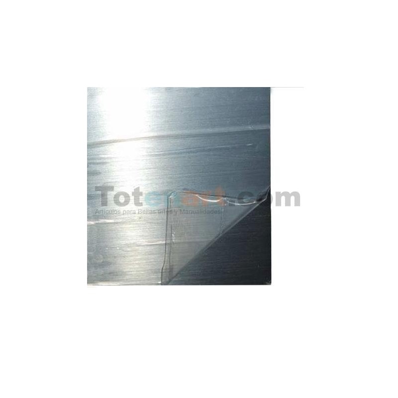 Fine art shop - Polished zinc plate protected and smalted, 50x50 (1,6) | totenart.com